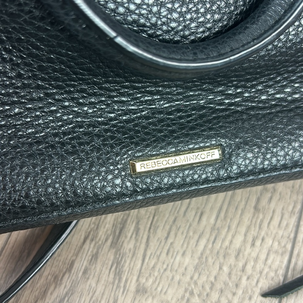 Rebecca Minkoff Raegan fringe black leather bag small - Picture 11 of 12